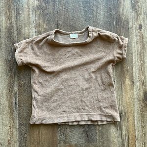 The simple folk terry boxy tee
